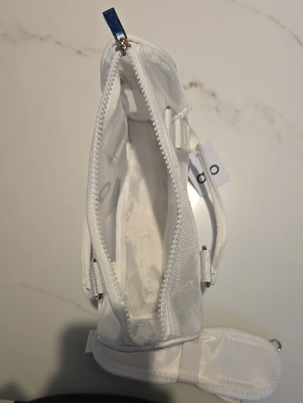 Alo White Mesh Mini Tote Bag